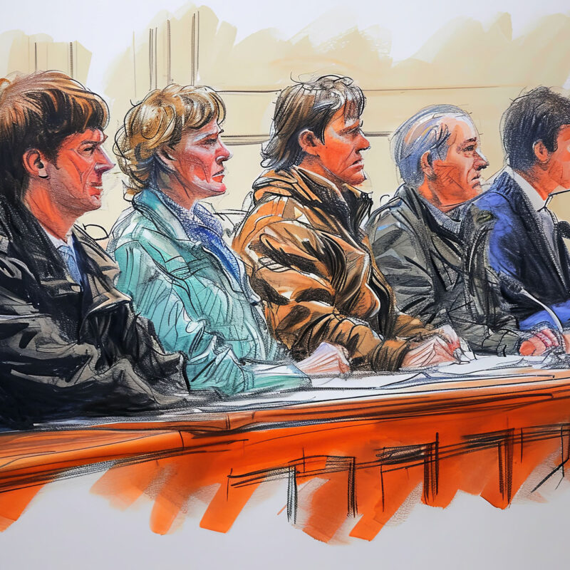 Representative image of a jury in a murder trial in Houston